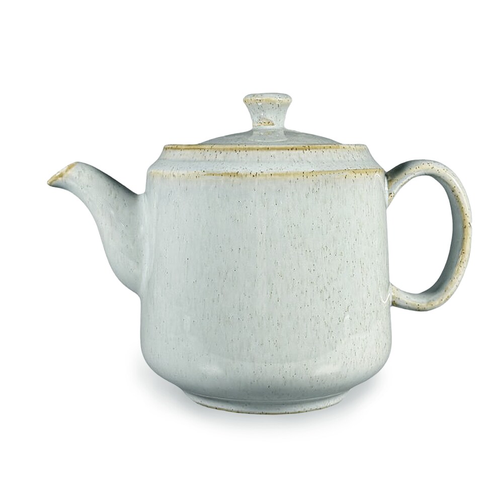 image 1 of Scandi Home Frederiksberg Duck Egg Blue Artisan Glaze Ceramic 1L Infuser Teapot
