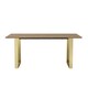 image 2 of Antibes Dining Table - MDF - L180 x W90 x H76 cm - Russet/Gold Brown