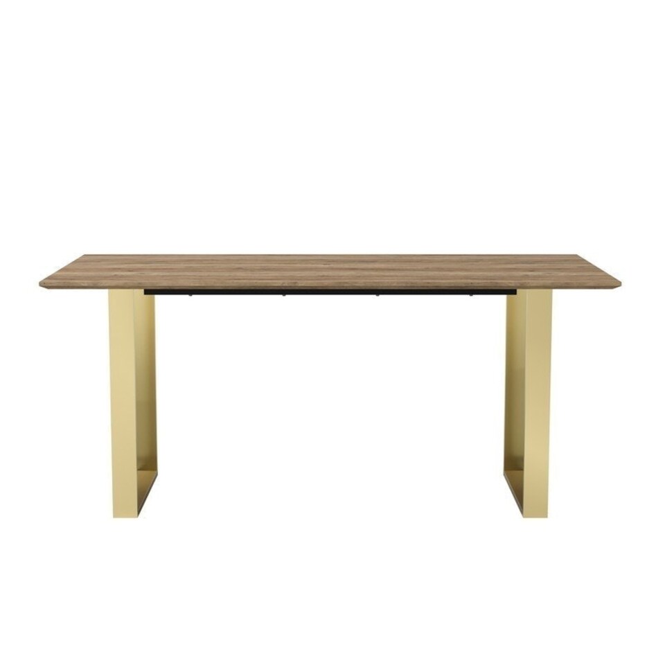 image 1 of Antibes Dining Table - MDF - L180 x W90 x H76 cm - Russet/Gold Brown