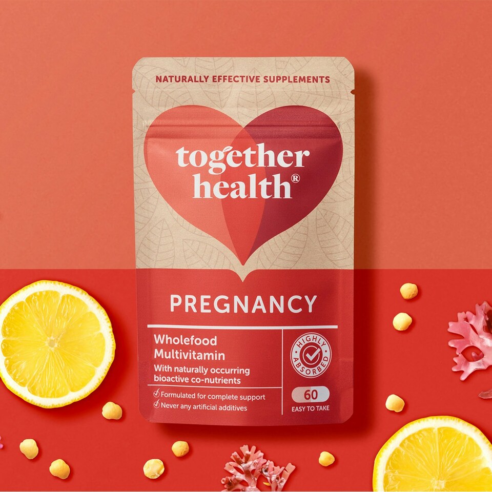 image 1 of Together Health Pregnancy- Wholefood- Folic Acid- 60 Capsules