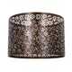 image 2 of Moroccan Designed Matt Bronze Metal Pendant Light Shade with Floral Decoration | Bronze | Bronze | 1