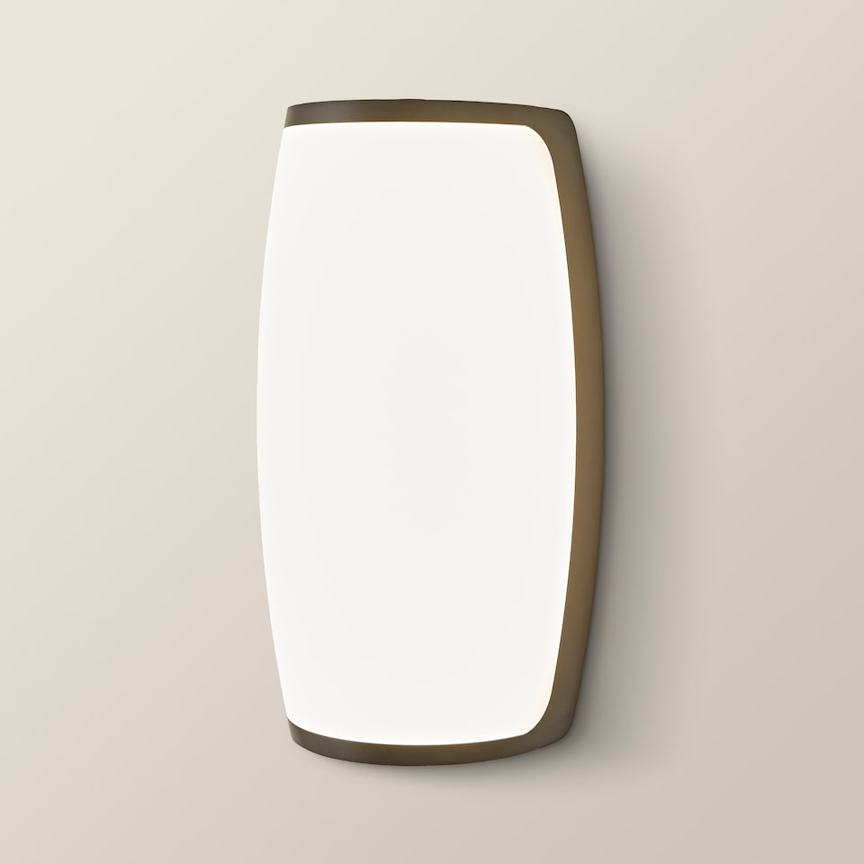 image 1 of ValueLights Jonny Matte Black IP54 Integrated LED Outdoor Wall Light | Black