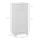 image 3 of HOMCOM Bathroom Cabinet with Folding Laundry Hamper and Drawer
