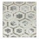 image 1 of Modern Rug, Anti-Shed Abstract Rug for Bedroom, & LivingRoom, Abstract 8mm Thick DiningRoom Rug-80cm X 150cm Silver | 80cm X 150cm