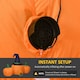 image 3 of Outsunny 6ft Inflatable Halloween Large Pumpkin in Hat with Four Small Pumpkins, Blow-Up Outdoor LED Display for Lawn, Garden, Party