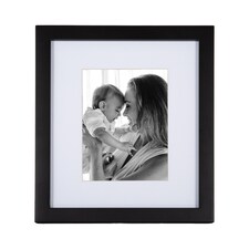 Classic Designer Mat Black MDF 5x7 Picture Frame for Free Standing or Wall Hung | Black | 5" x 7"