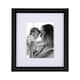 image 1 of Classic Designer Mat Black MDF 5x7 Picture Frame for Free Standing or Wall Hung | Black | 5" x 7"