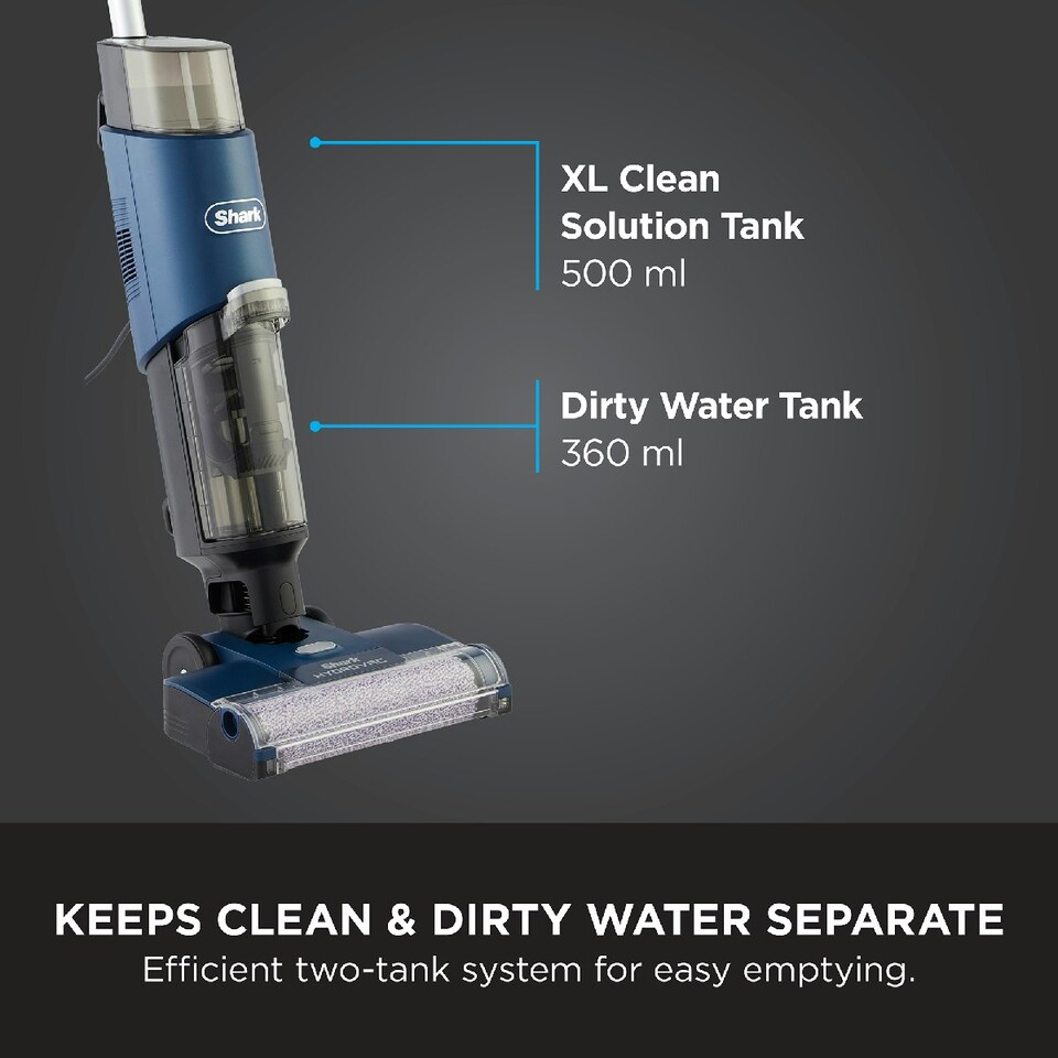 image 1 of Shark HydroVac Corded Hard Floor Cleaner in Navy Blue WD110UK