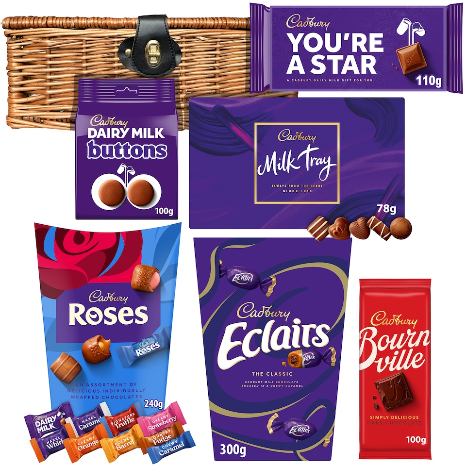 image 1 of Cadbury "You're A Star" Chocolate Basket