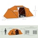 image 5 of Outsunny 4-6 Persons Camping Tent Dome Family Travel Group Hiking Room Fishing