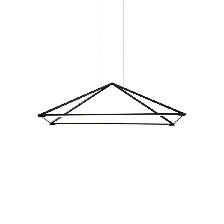 Tubs LED Decorative Ceiling Pendant Matt Black 120cm 5200lm 3000K - Special Offer