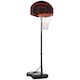 image 6 of HOMCOM Outdoor Adjustable Basketball Hoop Stand w/ Wheels and Stable Base Black