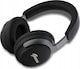 image 2 of Guess PU Leather Script Logo ANC/ENC Wireless Headphones with Studio Quality Sound Black - GUBHC22PSFCSMK