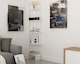 image 2 of Decorotika Alice 180 cm 5-tier Metal Frame  Corner Bookshelf  - 45 cm W x 19.6 cm D x 180 cm H