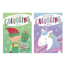 Christmas Colouring Book with Foil and Glitter Pages