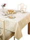 image 1 of Damask Rose Tablecloth - Cream - 152x213cm | Cream