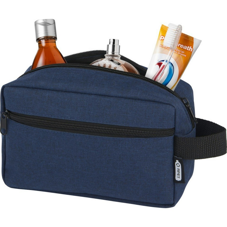 image 1 of Ross Recycled Polyester 1.5L Toiletry Bag - Heather Navy - One Size
