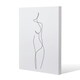 image 1 of line art drawing of woman (Canvas Print)