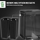 image 6 of HOMCOM 2 x 20L Dual Kitchen Bin Pedal Bin for Recycling and Waste Black | 40L