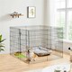image 2 of Yaheetech 8-Panel Metal Pet Playpen, 61 × 92 cm Black