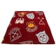 image 1 of West Ham United FC Fleece Blanket - Maroon/Blue/Yellow - One Size