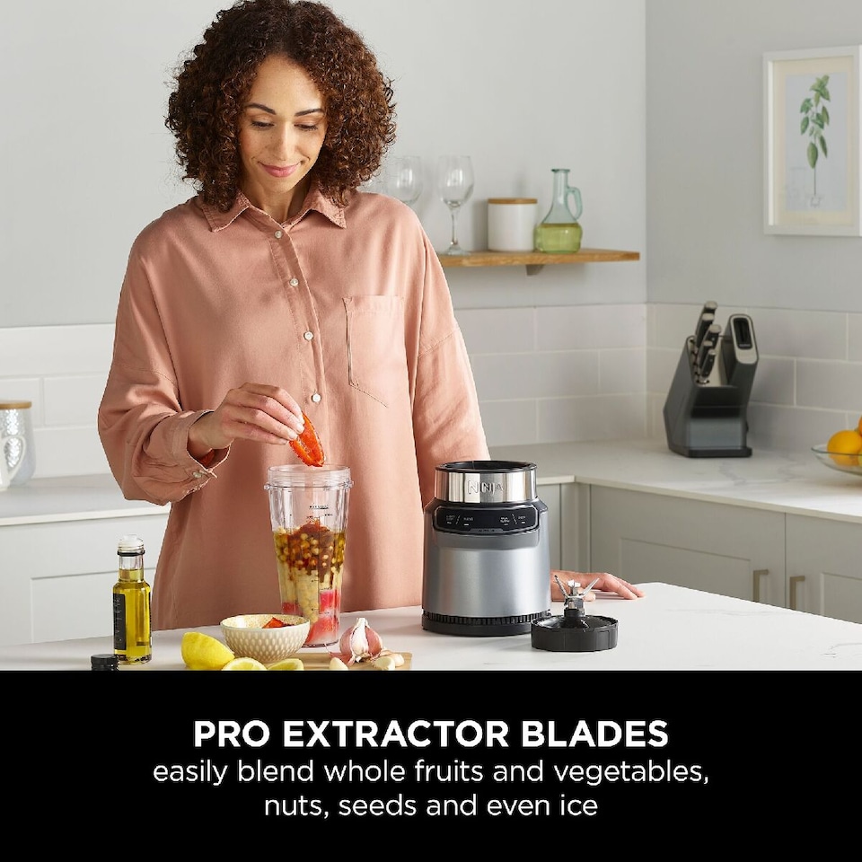 image 1 of Ninja Blender with Auto-iQ BN500UK Black/ Silver
