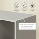 image 4 of HOMCOM Open Wardrobe Clothes Rail Bedroom Clothes Storage Rod Grey