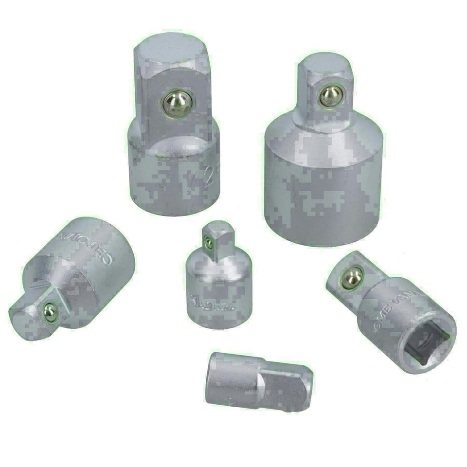 image 1 of 6pc Adapter Step Up Down Socket Adaptor Ratchets Sockets TE236