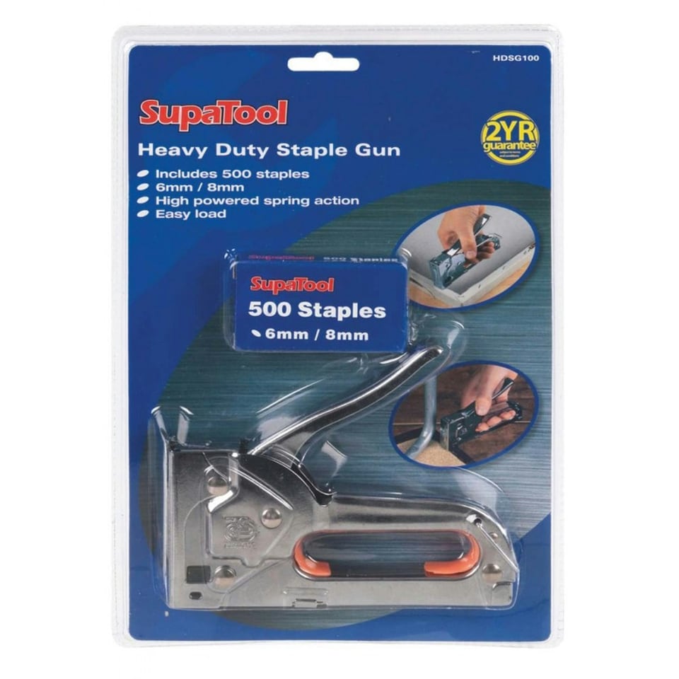 SupaTool Heavy Duty Staple Gun - Silver - One Size