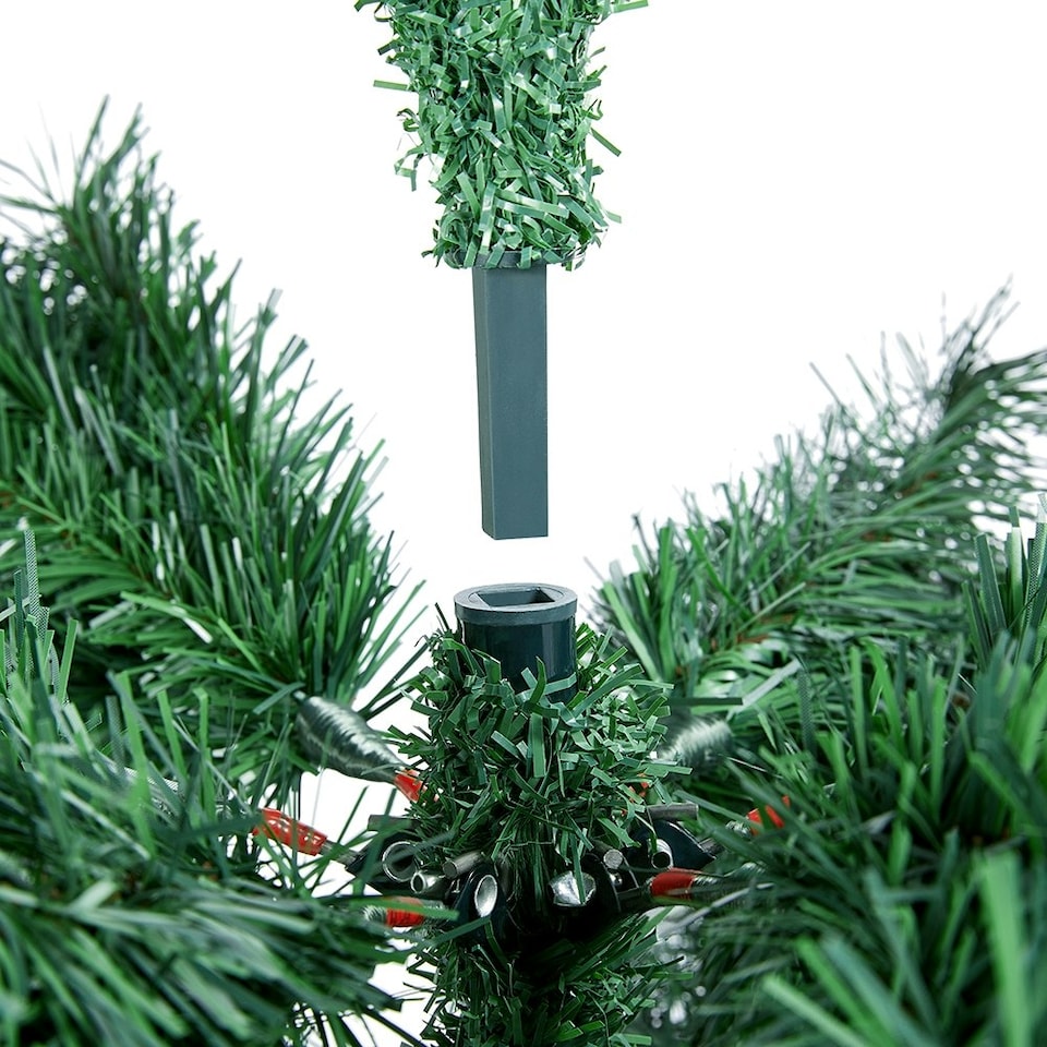 image 1 of Yaheetech 152cm Artificial Christmas Tree with 718 PVC Tips Green