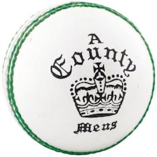 Readers Childrens/Kids County Crown Leather Cricket Ball - White - One Size