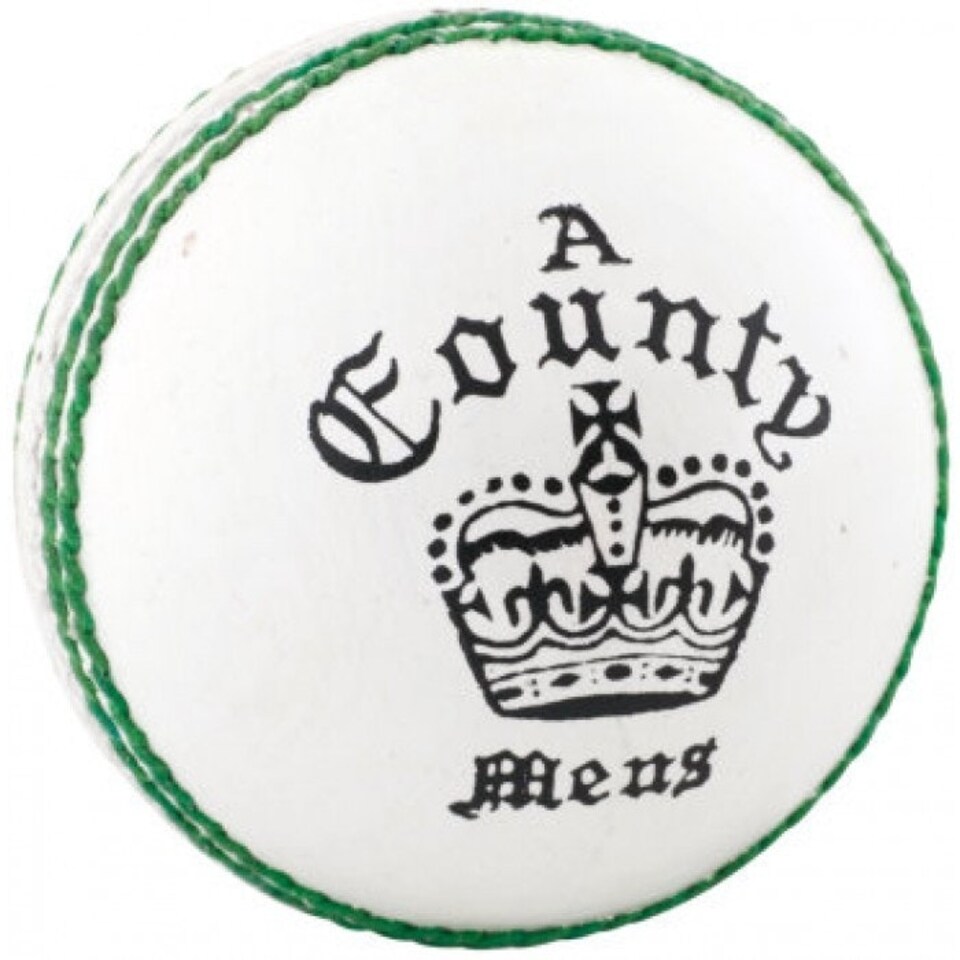 Readers Childrens/Kids County Crown Leather Cricket Ball - White - One Size