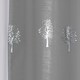 image 3 of Pair of Birch Grey Metallic Tree Print Voile Panels 137 cm (54 inch) Rod Pocket Panels for Bedroom and Living Room