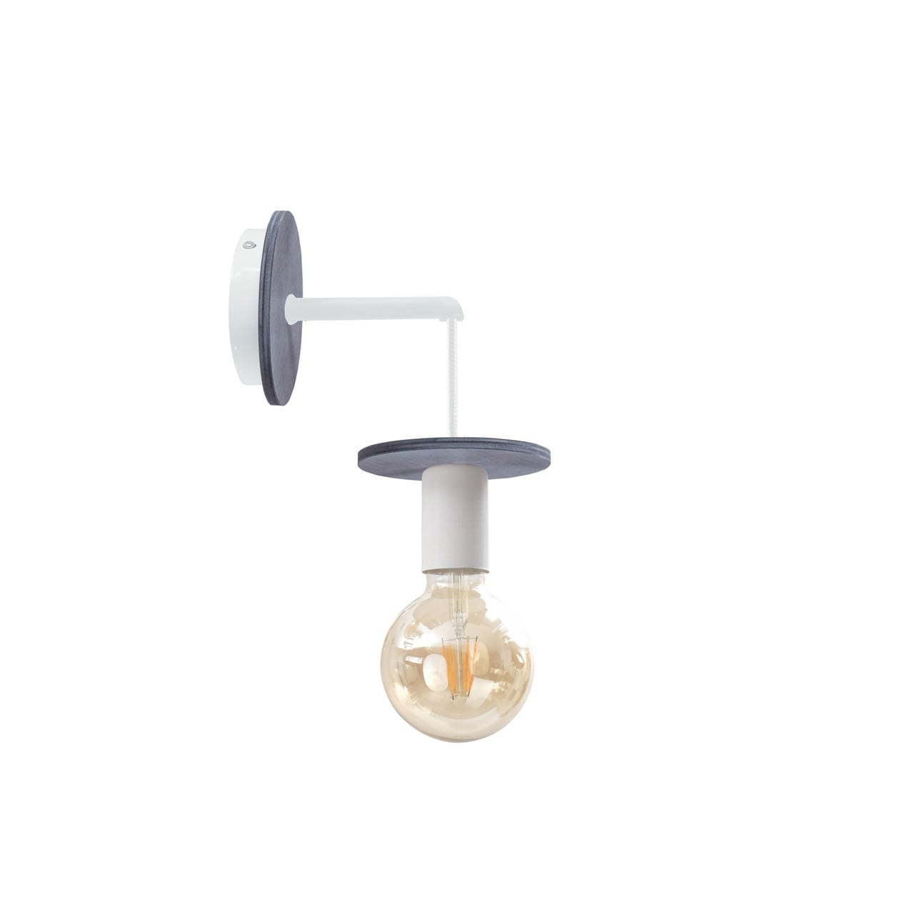 Netlighting Saturn Wall Lamp Grey 12cm 1x E27