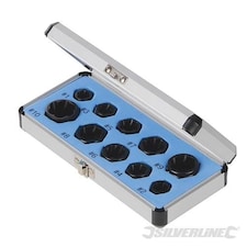 Silverline Damaged Bolt Remover Set 10pce - 467893