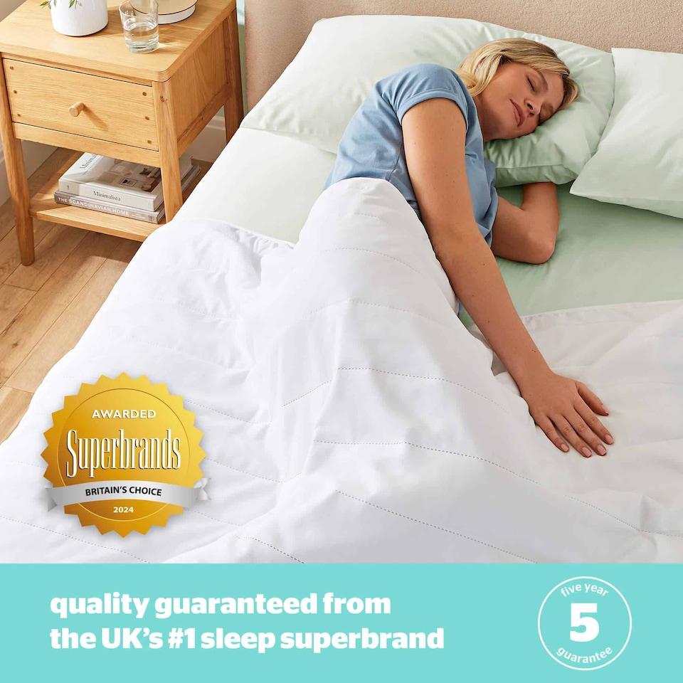 image 1 of Silentnight Summer Breeze 1 Tog Duvet | White | Double