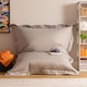 image 1 of Bazaar Bag Grey Giant Indoor Outdoor Bean Bag Lounger | Grey | Grey | XL | 1