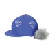 image 2 of Hy Equestrian Diamond Hat Cover - Electric Blue/Grey - One Size | Blue | One Size