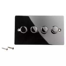 Volex Crabtree 4-Gang Dimmer Light Switch - Flush Style