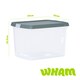 image 5 of Wham Clip 5x 21.5L Rectangular Plastic Storage Boxes with Clip Lock Lids. Ideal for Home, Office, Toys & More - Clear/Green Milieu | Green | Green Milleu | 5