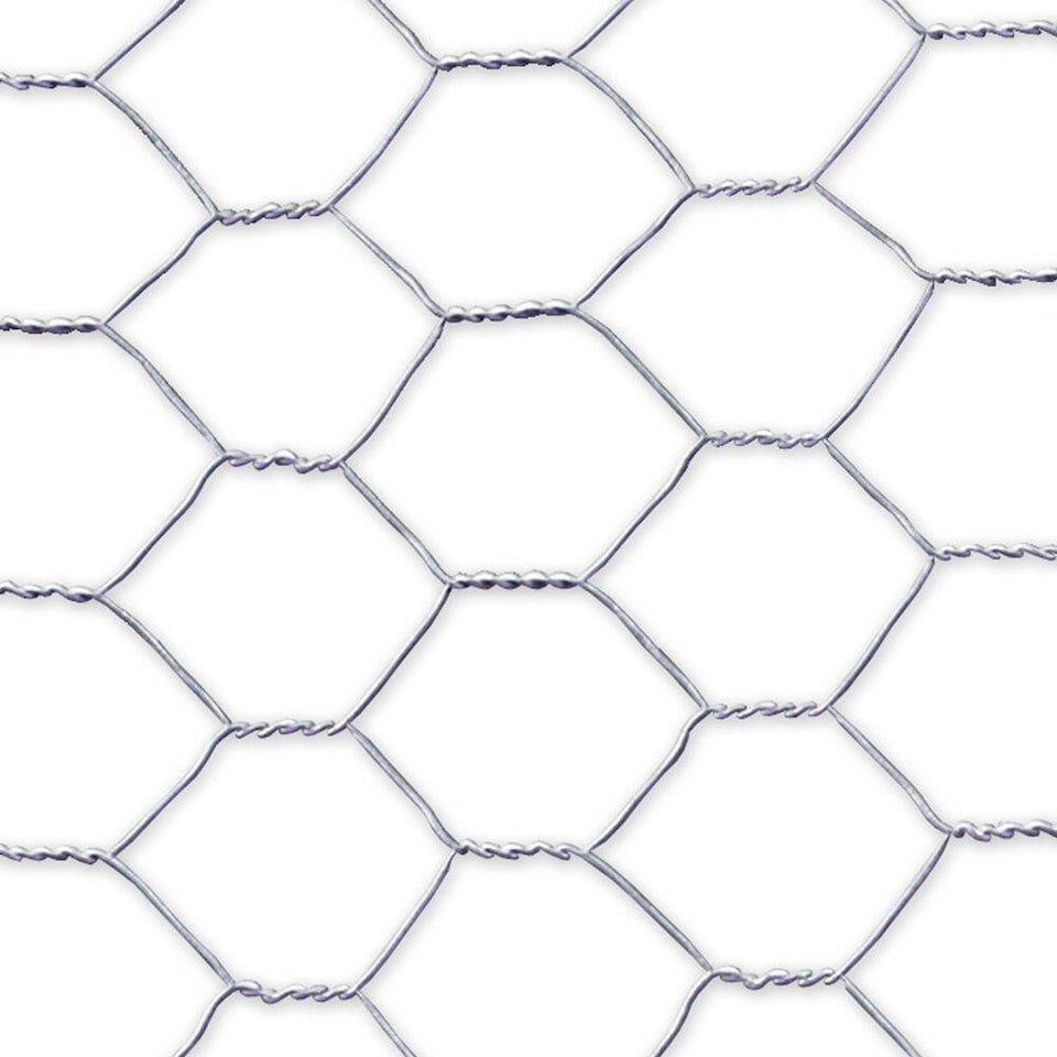 image 1 of True Products Galvanised Chicken Wire Netting - Rabbit Poultry Pet Garden Fence 50mm Mesh - 1.2m x 10m