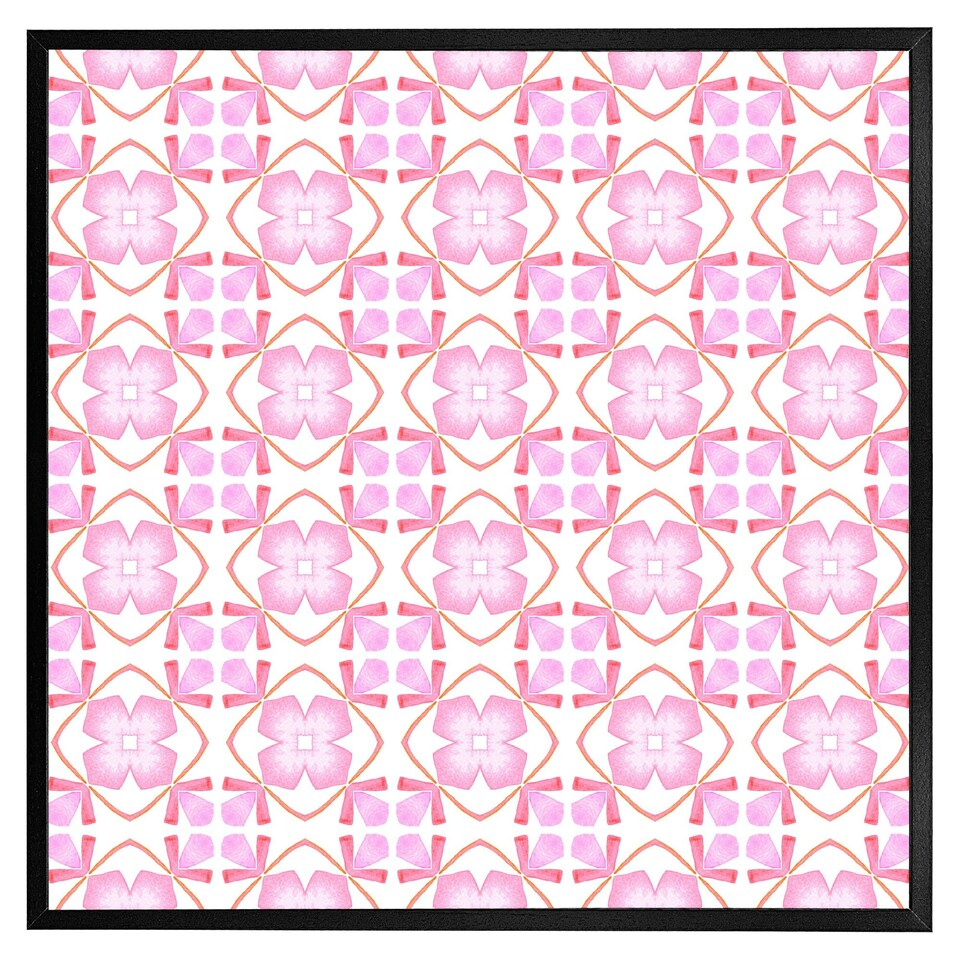 image 1 of Orange sublime boho chic summer design (Picture Frame) White | S