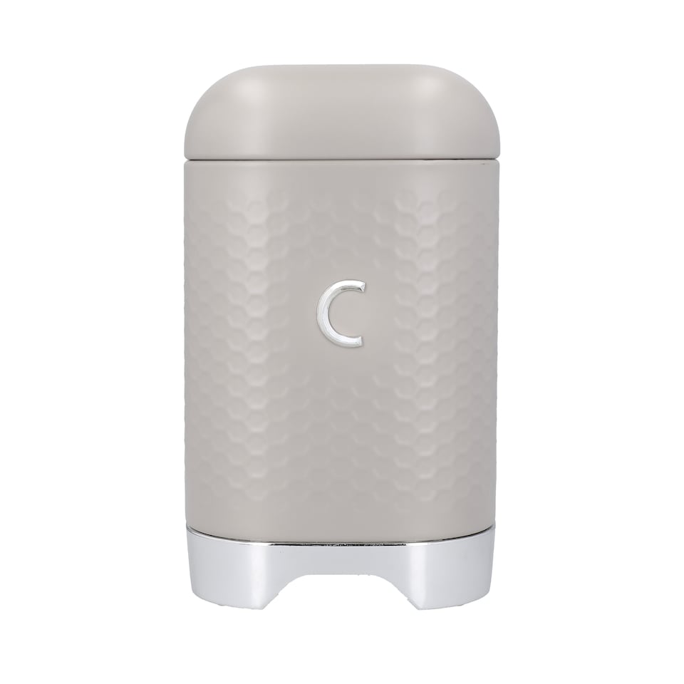 image 1 of Lovello Coffee Canister Latte Textured 11x11cm