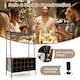 image 8 of COSTWAY Industrial Detachable Wine Bar Storage Wine Bar