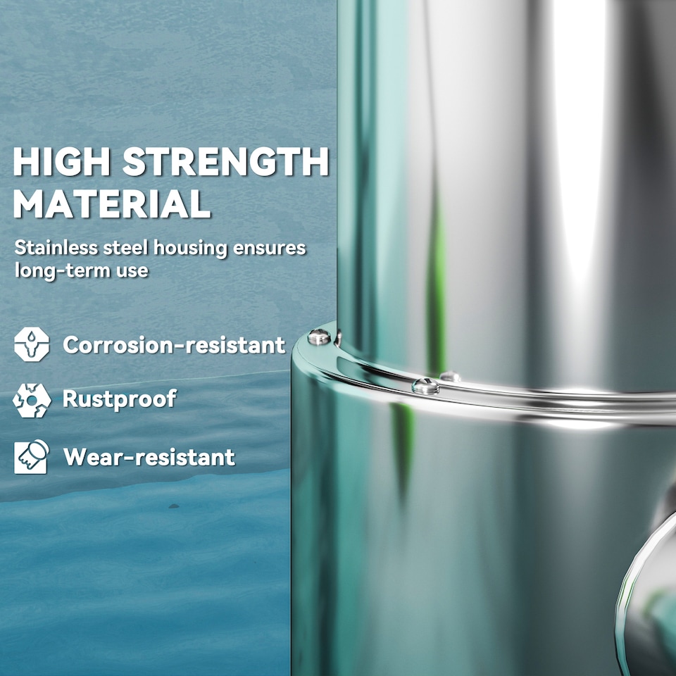 image 1 of Outsunny 1100W Submersible Water Pump for Dirty or Clean Water, Electric Sump Pump with Float Switch, Drain Water from Garden Pond, Hot Tub, Ditches, Portable and Lightweight, Green | Green