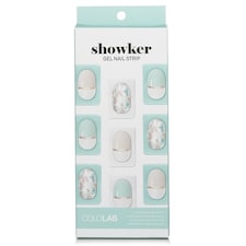 Showker Gel Nail Strip # Csa701 Jewel Shooting Mint - 1pcs