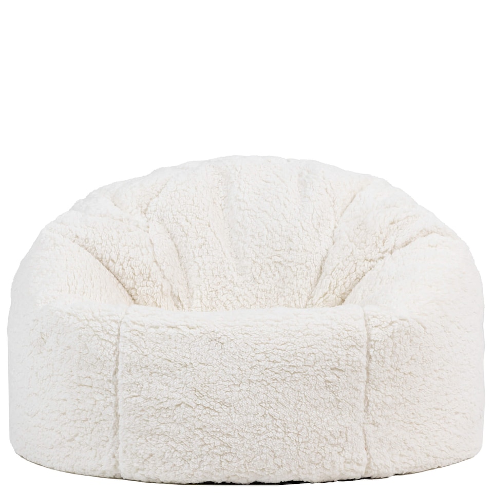 image 1 of icon Kids Kingston Teddy Fleece Classic Bean Bag, Natural, Pack of 2