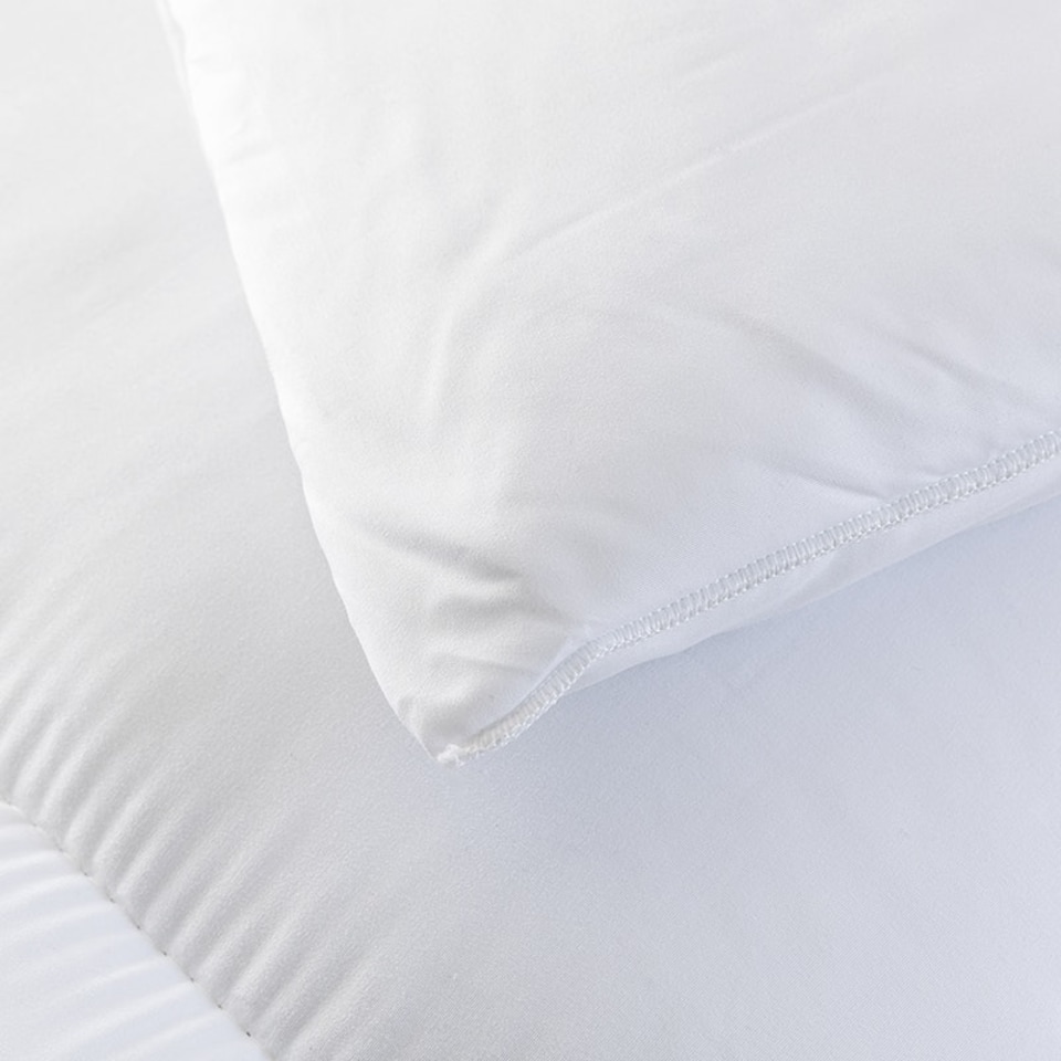 image 1 of Autumn 10.5 Tog Microfibre Soft Like Down Duvet + 2 Pillows With Non Allergenic Hollowfibre Filling Single | White