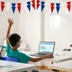 image 5 of Red White and Blue 7m Party Bunting