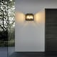 image 2 of EGLO Soncino 2-Light Industrial Exterior Wall Light With Glass Panels